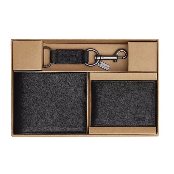 💯COACH Boxed 3 In 1 Wallet Gift Set - Picture 1 of 12